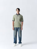 100% Cotton Knit Polo — Dual — Green & Blue