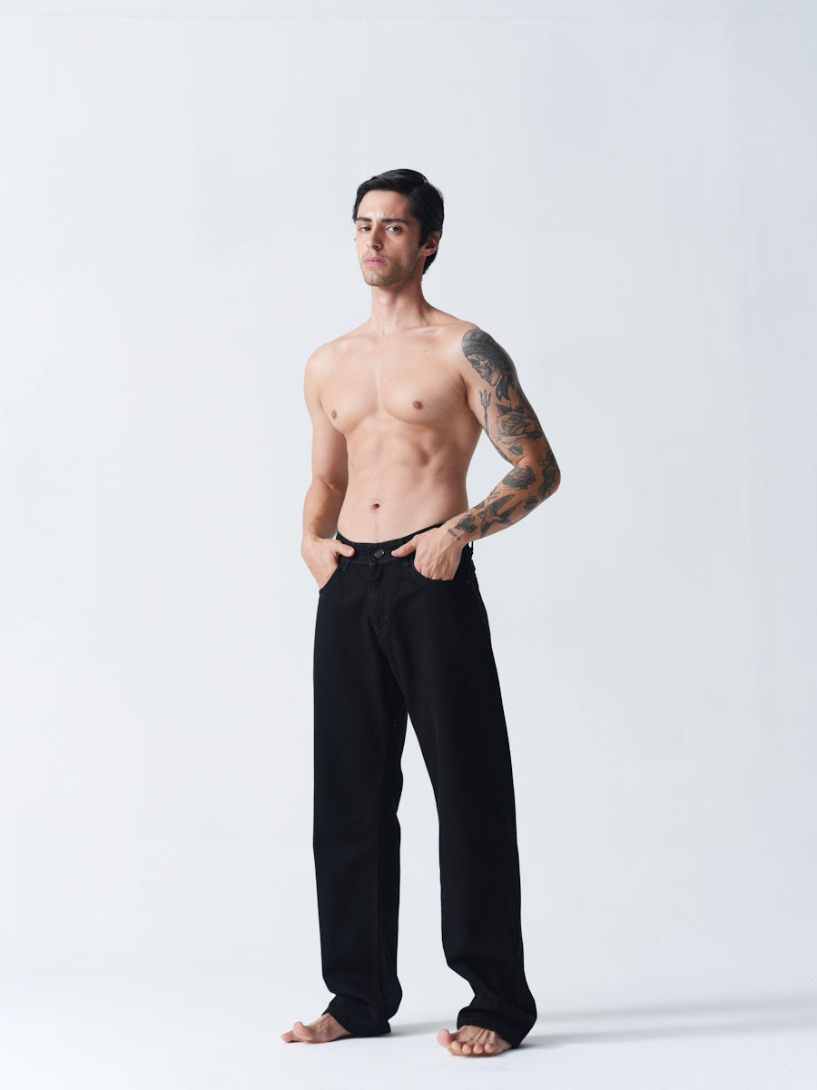 Straight Fit Denim - Classic Black