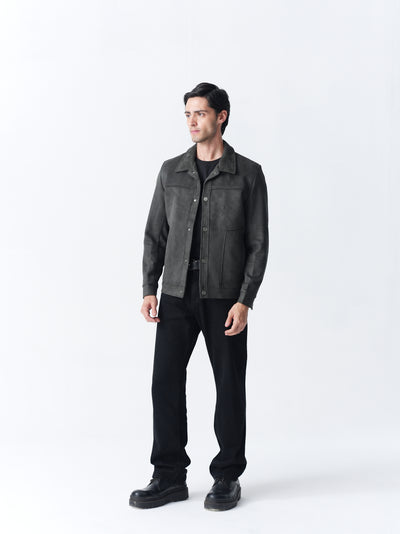 Suede Jacket - Green