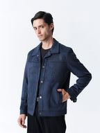 Suede Jacket - Blue