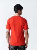 100% Cotton Single Jersey Round Neck T-Shirt - Red