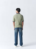 100% Cotton Knit Polo — Dual — Green & Blue