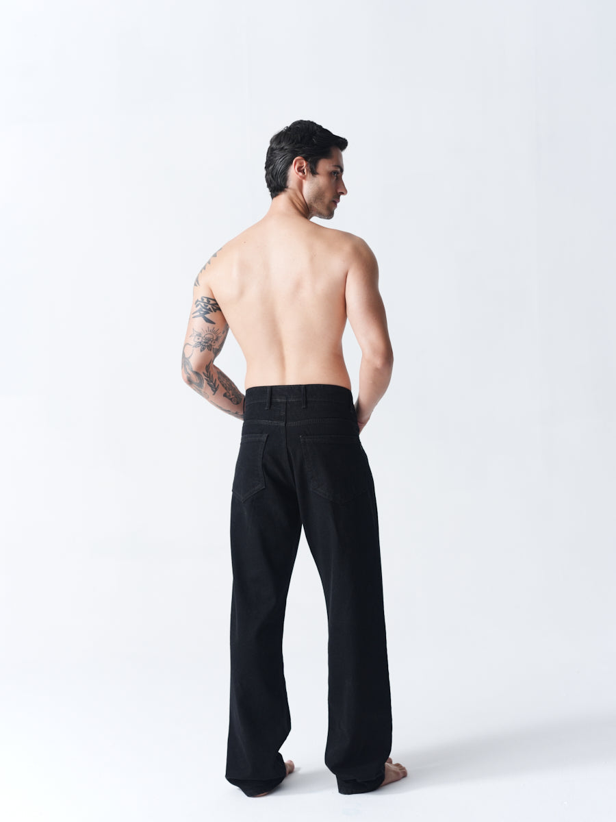 Straight Fit Denim - Classic Black