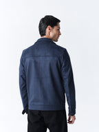 Suede Jacket - Blue