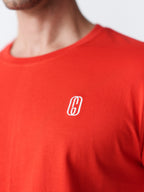 100% Cotton Single Jersey Round Neck T-Shirt - Red