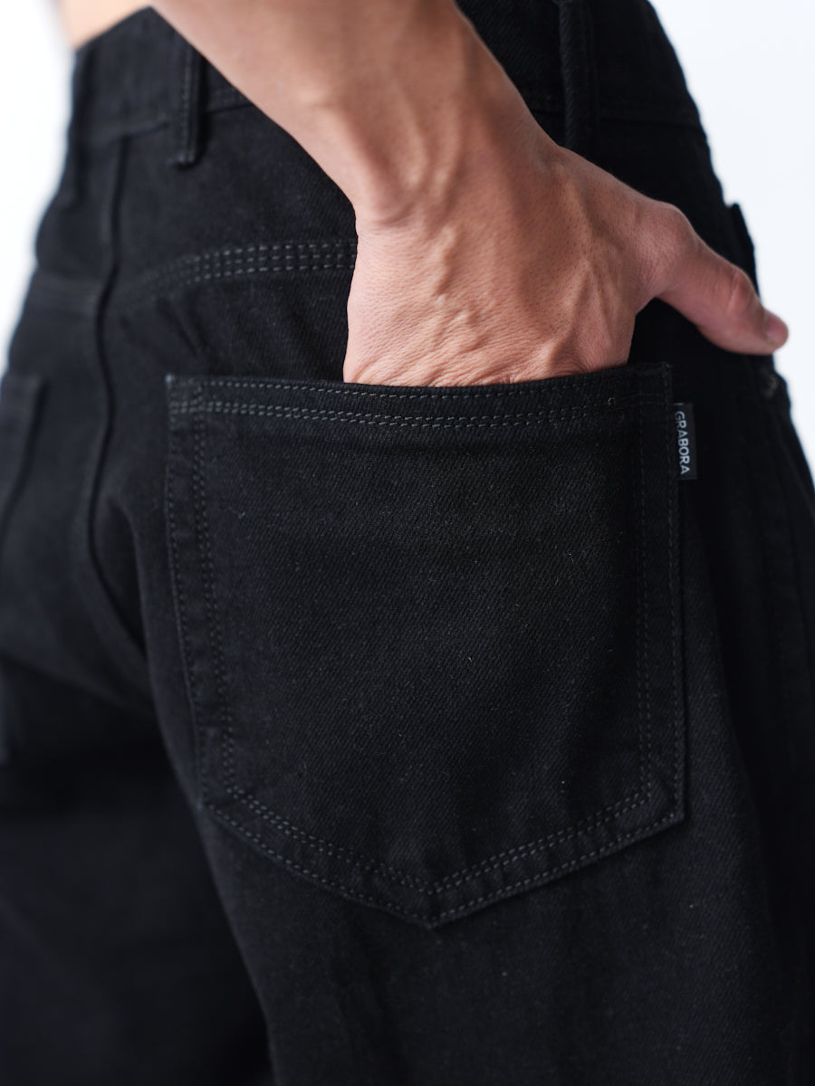 Straight Fit Denim - Classic Black