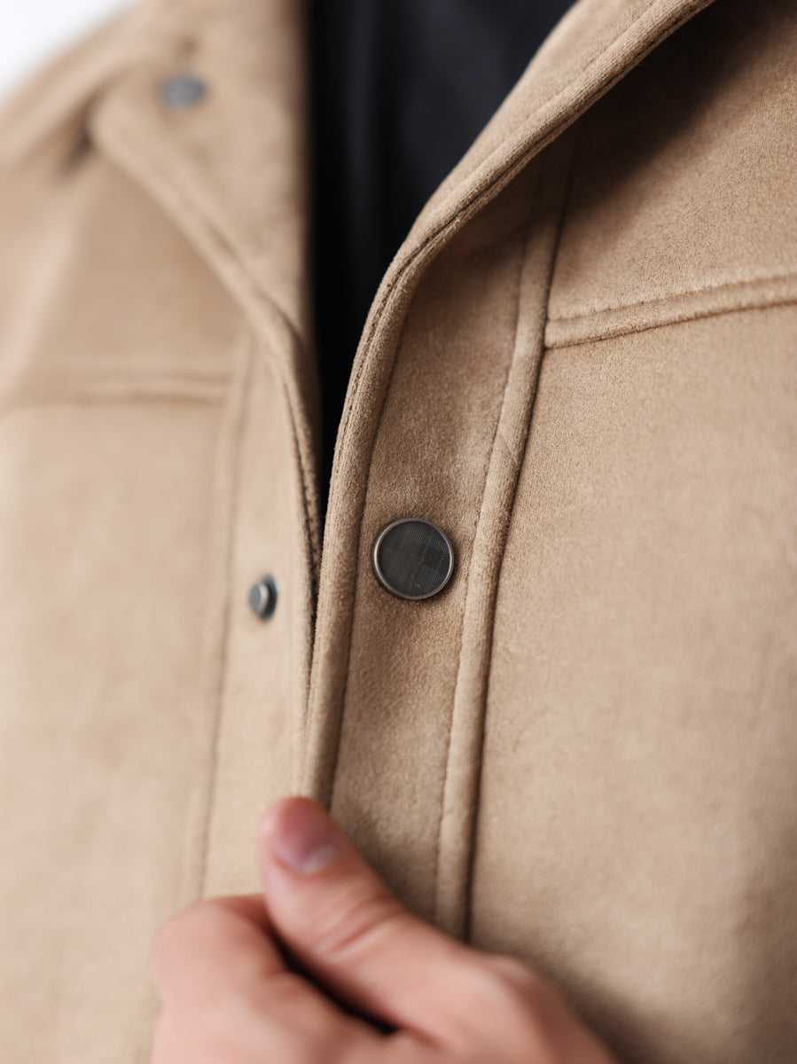 Suede Jacket - Beige