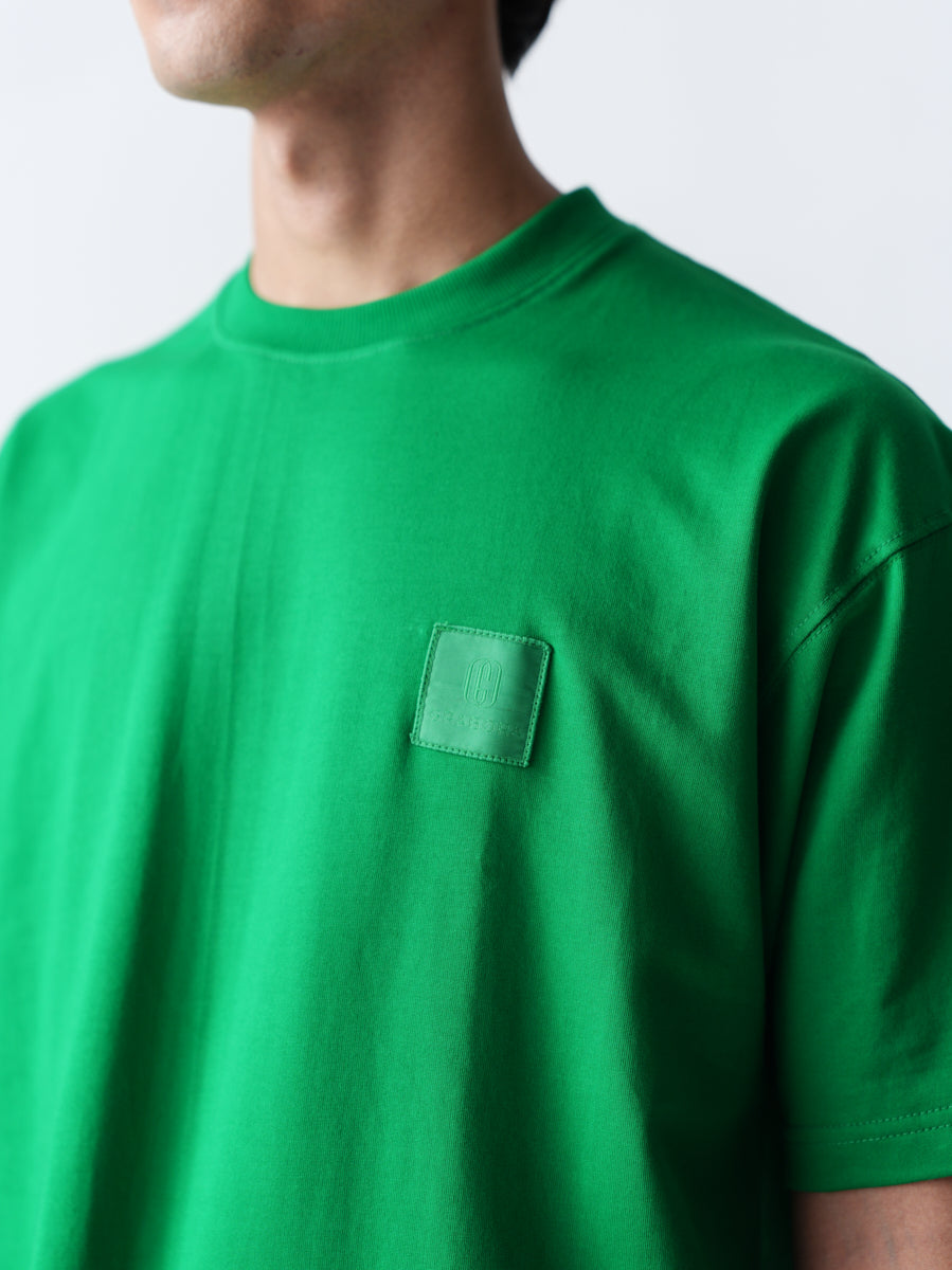 100% Cotton Terry Oversized T-Shirt - Green