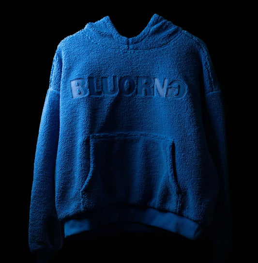 BLUE SHERPA HOODIE