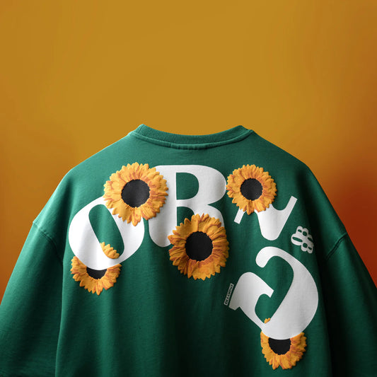 GREEN SUNFLOWER T-SHIRT